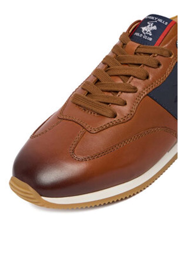 Beverly Hills Polo Club Sneakersy EO-SCOTT-10 MI08 Brązowy. Kolor: brązowy. Materiał: skóra