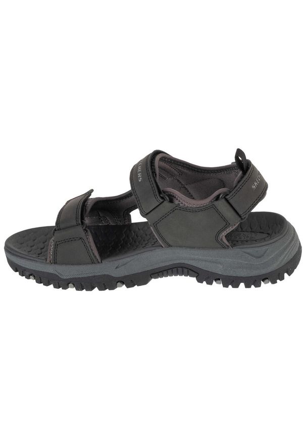 skechers - Sandały męskie, Prewitt - Rigdon. Kolor: czarny
