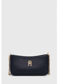 TOMMY HILFIGER - Tommy Hilfiger torebka kolor granatowy. Kolor: niebieski