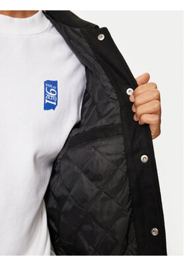 Jack & Jones - Jack&Jones Kurtka bomber Carter 12260455 Czarny Regular Fit. Kolor: czarny. Materiał: syntetyk