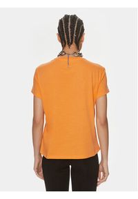 Patrizia Pepe T-Shirt 2M4373/J111-R824 Pomarańczowy Regular Fit. Kolor: pomarańczowy. Materiał: bawełna