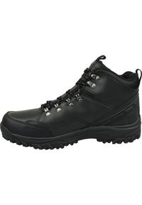 skechers - Buty trekkingowe męskie Skechers Relment. Zapięcie: sznurówki. Kolor: czarny. Materiał: skóra, syntetyk, tkanina, materiał. Szerokość cholewki: normalna