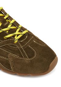 Nokwol Sneakersy Atlas Khaki. Kolor: brązowy. Materiał: zamsz, skóra