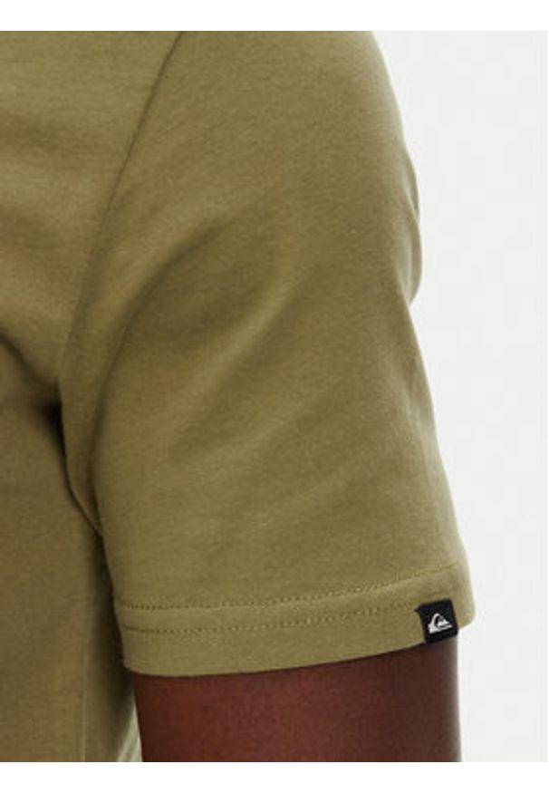 Quiksilver T-Shirt Ev Three Seas Ss EQYZT08051 Khaki Regular Fit. Kolor: brązowy. Materiał: bawełna
