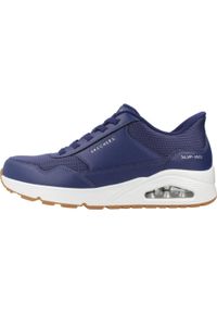 skechers - Tenisówki Skechers Model Uno - Banksia Slip-ins Kolor Niebieski. Kolor: niebieski. Materiał: syntetyk, tkanina