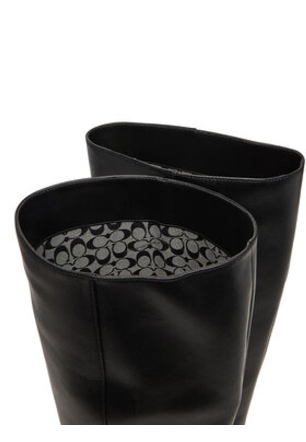 Coach Kozaki CBP30 Czarny. Kolor: czarny. Materiał: skóra