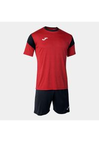 Zestaw piłkarski męski Joma Phoenix. Kolor: czarny, czerwony, wielokolorowy. Materiał: dresówka. Sport: piłka nożna