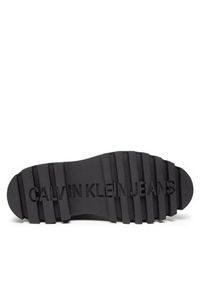 Calvin Klein Jeans Botki Flatform Mid Laceup Boot YW0YW00843 Czarny. Kolor: czarny. Materiał: skóra #5