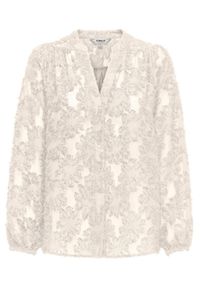 only - ONLY Bluzka Korsa 15360837 Beżowy Oversize. Kolor: beżowy. Materiał: syntetyk