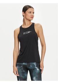 Reebok Top Id Train Sup Graphic Tank 100035755 Czarny Regular Fit. Kolor: czarny. Materiał: wiskoza