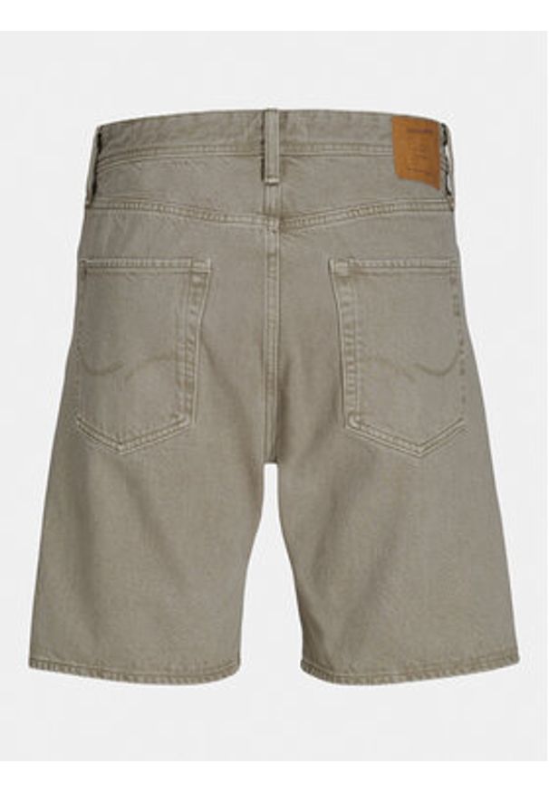 Jack & Jones Szorty jeansowe Tony 12249043 Beżowy Loose Fit. Kolor: beżowy. Materiał: bawełna