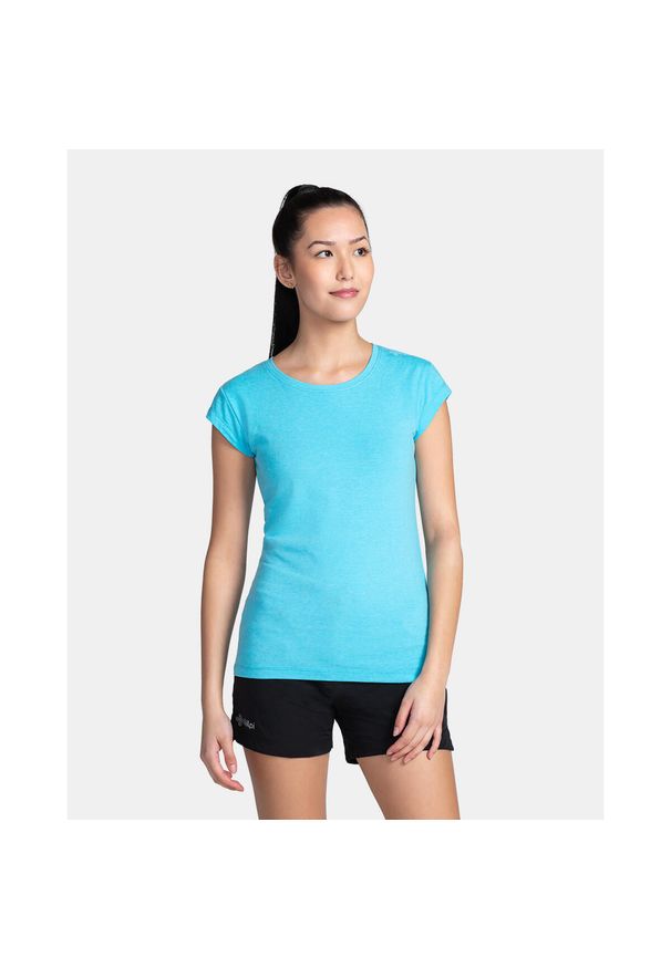 Bawełniana koszulka damska Kilpi PROMO-W. Kolor: niebieski. Materiał: bawełna