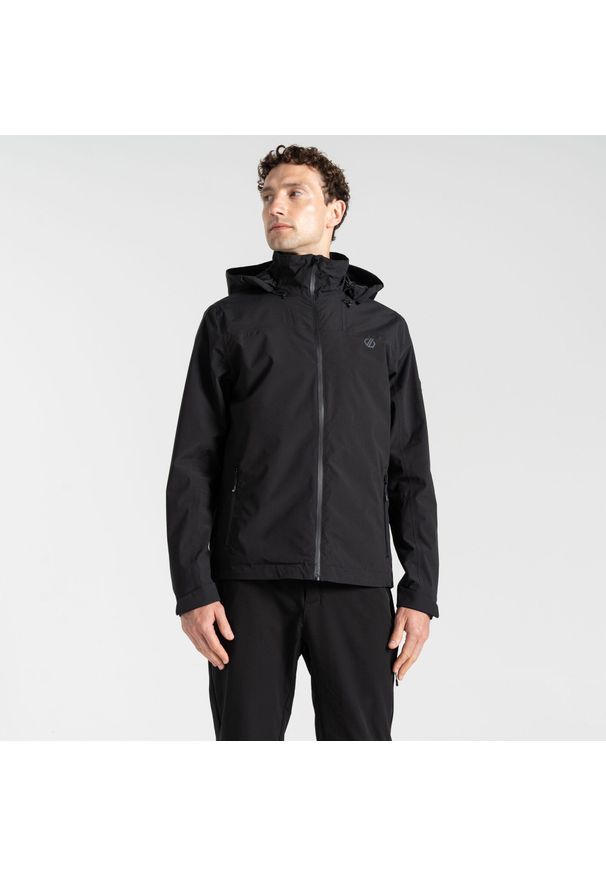 DARE 2B - Kurtka przeciwdeszczowa męska Switch Out II. Kolor: czarny. Materiał: materiał. Sport: wspinaczka, turystyka piesza