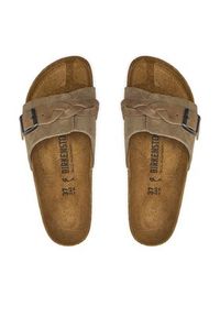 Birkenstock Klapki Oita Braided 1026730 Brązowy. Kolor: brązowy. Materiał: skóra #5