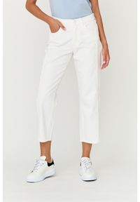 7 FOR ALL MANKIND Białe jeansy damskie THE MODERN STRAIGHT Milk, Rozmiar 27. Kolor: biały