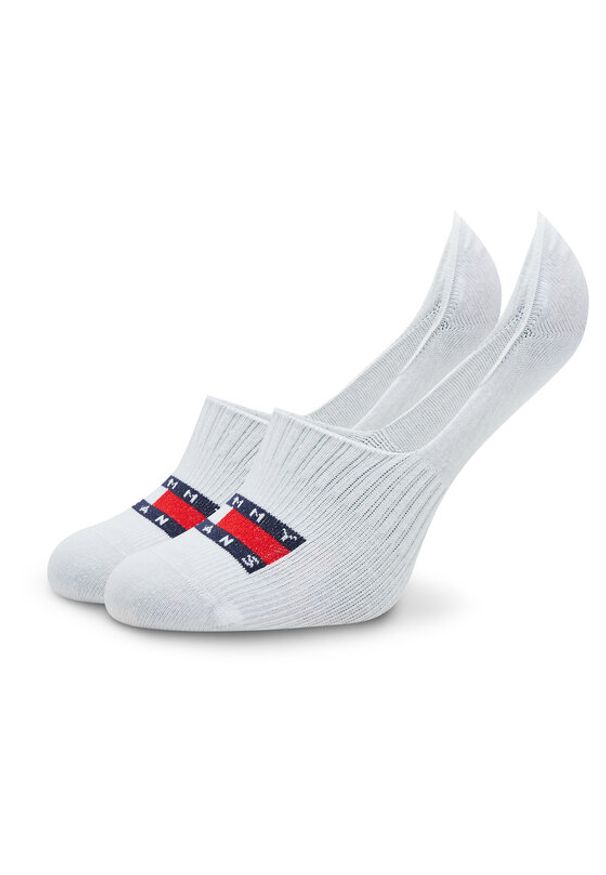 Tommy Jeans Skarpety stopki unisex 701222684 Biały. Kolor: biały. Materiał: bawełna, materiał