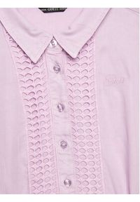 Guess Sukienka koszulowa J3RK04 WE8R0 Różowy Regular Fit. Kolor: różowy. Materiał: lyocell. Typ sukienki: koszulowe #2