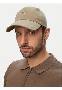 Calvin Klein Czapka z daszkiem Monogram Embroidery Baseball Cap LV04G5002G Beżowy. Kolor: beżowy. Materiał: bawełna #4