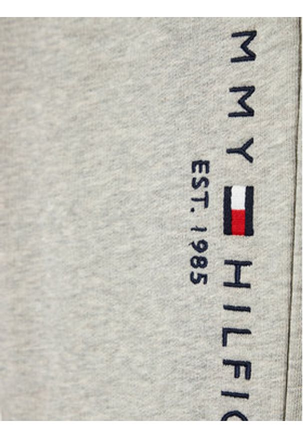 TOMMY HILFIGER - Tommy Hilfiger Spodnie dresowe Essential KS0KS00214 Szary Regular Fit. Kolor: szary. Materiał: bawełna