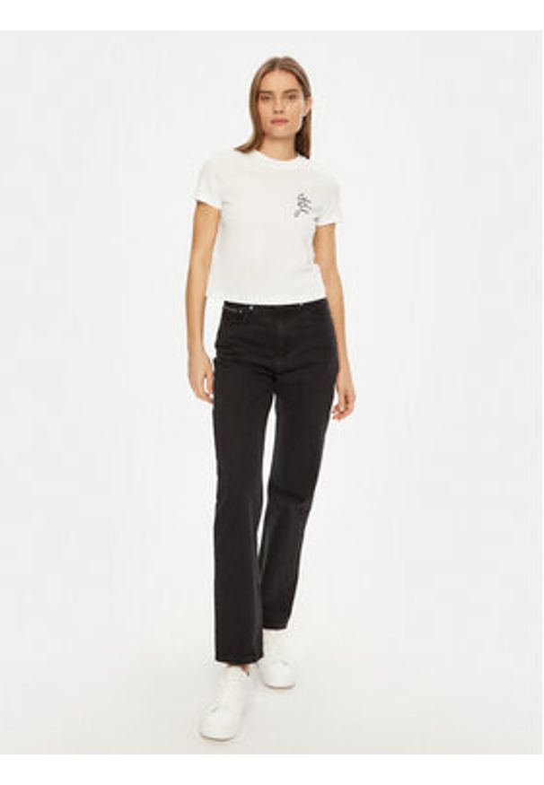 Calvin Klein Jeans Jeansy J20J224505 Czarny Straight Fit. Kolor: czarny