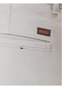 BOSS Chinosy 50510933 Szary Slim Fit. Kolor: szary. Materiał: bawełna #5