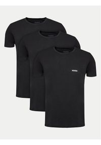 Hugo Komplet 3 t-shirtów 50480088 Czarny Regular Fit. Kolor: czarny. Materiał: bawełna