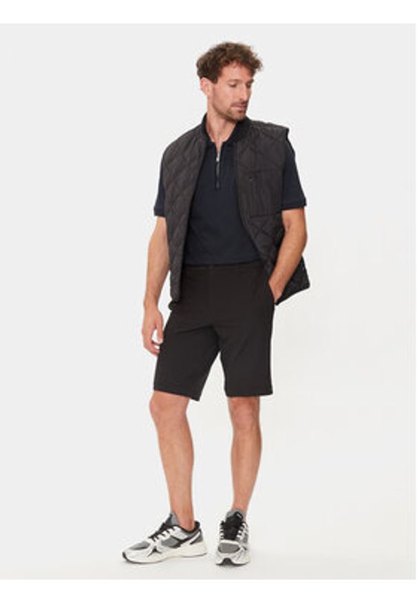 BOSS - Boss Szorty materiałowe S_Commuter 50504392 Czarny Slim Fit. Kolor: czarny. Materiał: bawełna
