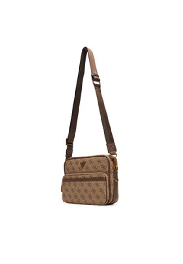 Guess Saszetka HMMILO P5422 Brązowy. Kolor: brązowy. Materiał: skóra