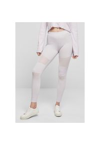 Legginsy damskie Urban Classics tech mesh. Kolor: fioletowy. Materiał: mesh #1
