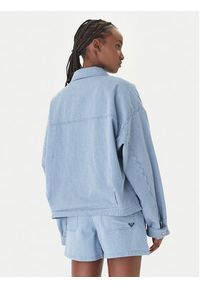 Roxy Kurtka jeansowa Beachfront Bliss ERJJK03702 Błękitny Regular Fit. Kolor: niebieski. Materiał: bawełna #6