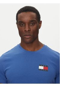 Tommy Jeans T-Shirt Essential DM0DM20740 Niebieski Slim Fit. Kolor: niebieski. Materiał: bawełna #4