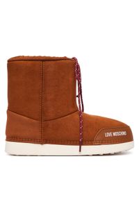 Love Moschino - LOVE MOSCHINO Śniegowce JA24112G1PISF212 Beżowy. Kolor: beżowy. Materiał: skóra, zamsz #1