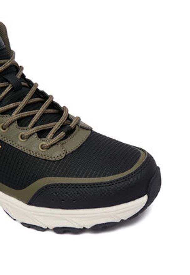 skechers - Skechers Trekkingi Hillcrest 2.0 237804 OLBK Khaki. Kolor: brązowy. Materiał: skóra. Sport: turystyka piesza