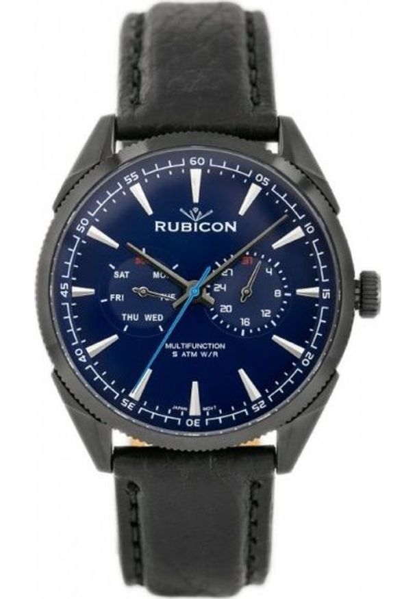 Zegarek Rubicon ZEGAREK MĘSKI RUBICON RNCD69 - MULTIDATA (zr081b)