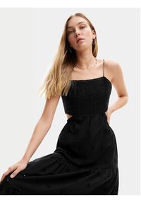 Desigual Sukienka letnia Malver 24SWVW12 Czarny Regular Fit. Kolor: czarny. Materiał: bawełna. Sezon: lato #5