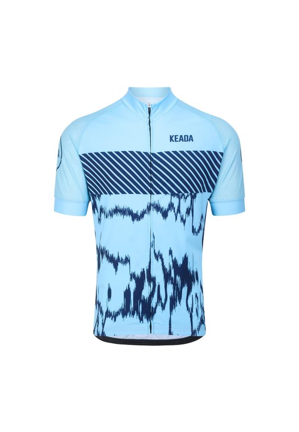 KEADA SPORTS - Damska koszulka rowerowa z krótkim rękawem – Signal Four. Kolor: niebieski. Długość rękawa: krótki rękaw. Długość: krótkie. Sport: kolarstwo