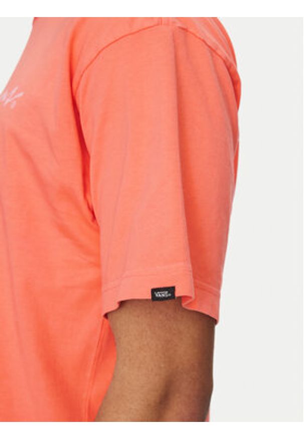 Vans T-Shirt 66 Baked VN000NTS Różowy Loose Fit. Kolor: różowy. Materiał: bawełna