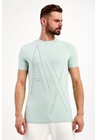 Armani Exchange - T-shirt ARMANI EXCHANGE. Długość rękawa: krótki rękaw. Długość: krótkie. Wzór: nadruk