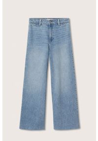 mango - Mango jeansy Catherin damskie high waist. Stan: podwyższony. Kolor: fioletowy #4