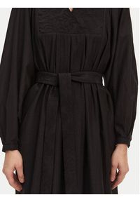 Munthe Sukienka koszulowa Fonxo 251130425130 Czarny Loose Fit. Kolor: czarny. Materiał: bawełna. Typ sukienki: koszulowe #4