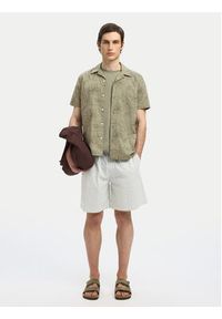 Selected Homme Koszula 16097686 Zielony Regular Fit. Kolor: zielony. Materiał: bawełna #6