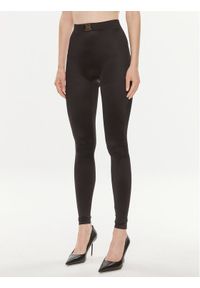 Elisabetta Franchi Legginsy PA-048-42E2-V220 Czarny Slim Fit. Kolor: czarny. Materiał: syntetyk #1