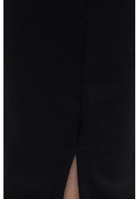 Brave Soul spodnie damskie kolor czarny dopasowane medium waist. Kolor: czarny. Materiał: dzianina