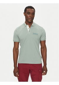 Napapijri Polo E-Amundsen NP0A4IN9 Zielony Regular Fit. Typ kołnierza: polo. Kolor: zielony. Materiał: bawełna