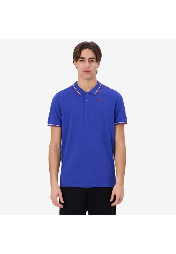 Polo Kappa Logo Korpo Ezio 2. Typ kołnierza: polo. Kolor: czerwony, niebieski, wielokolorowy