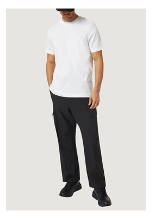 Calvin Klein Jeans T-Shirt Classic Monogram LV04RD254G Biały Regular Fit. Kolor: biały. Materiał: bawełna