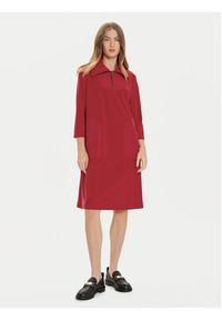 Joseph Ribkoff Sukienka codzienna 244045 Czerwony Regular Fit. Okazja: na co dzień. Kolor: czerwony. Materiał: syntetyk. Typ sukienki: proste. Styl: casual