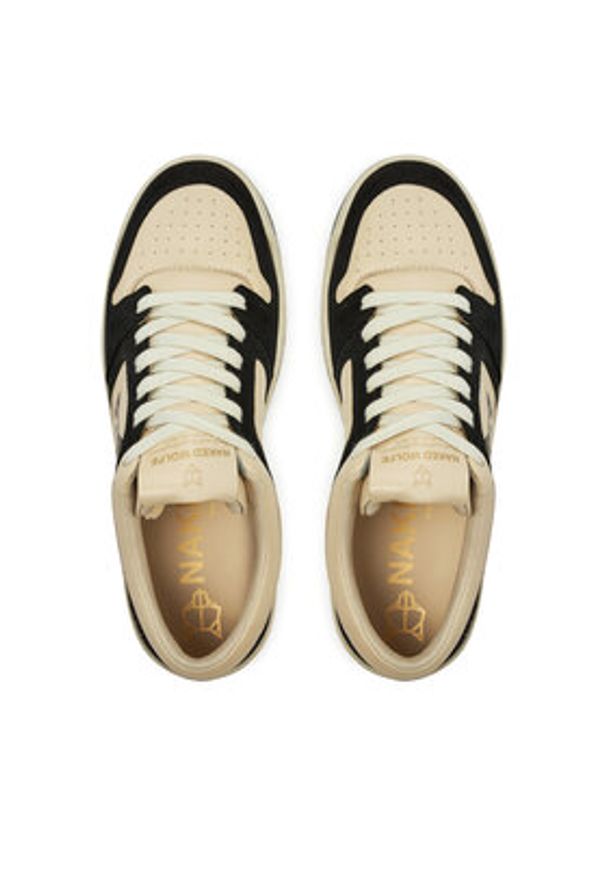 Naked Wolfe Sneakersy CM-01 Écru. Materiał: skóra