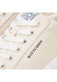 Wittchen - Damskie sneakersy na platformie jasny beż. Okazja: na co dzień. Nosek buta: okrągły. Kolor: beżowy. Materiał: materiał. Obcas: na platformie #2
