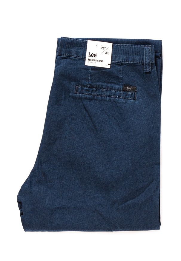Lee - SPODNIE LEE DAMSKIE REGULAR CHINO L30OJVMB 112106551. Materiał: materiał